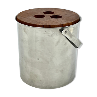 Stainless steel ice bucket, Arne Jacobsen for Stelton, 1960's