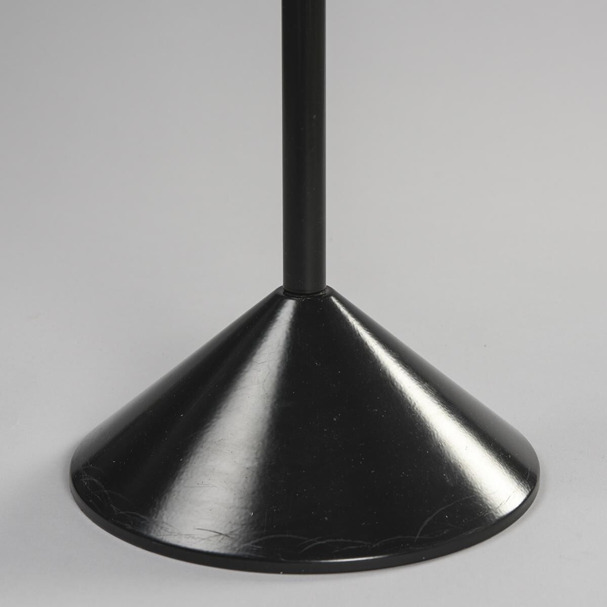 Side table in steel and glass, circa 1980