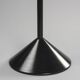 Side table in steel and glass, circa 1980