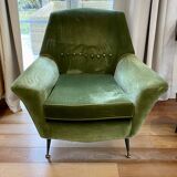 Suite de 2 fauteuils de style Gio Ponti - Suite de 2 fauteuils de style Gio Ponti