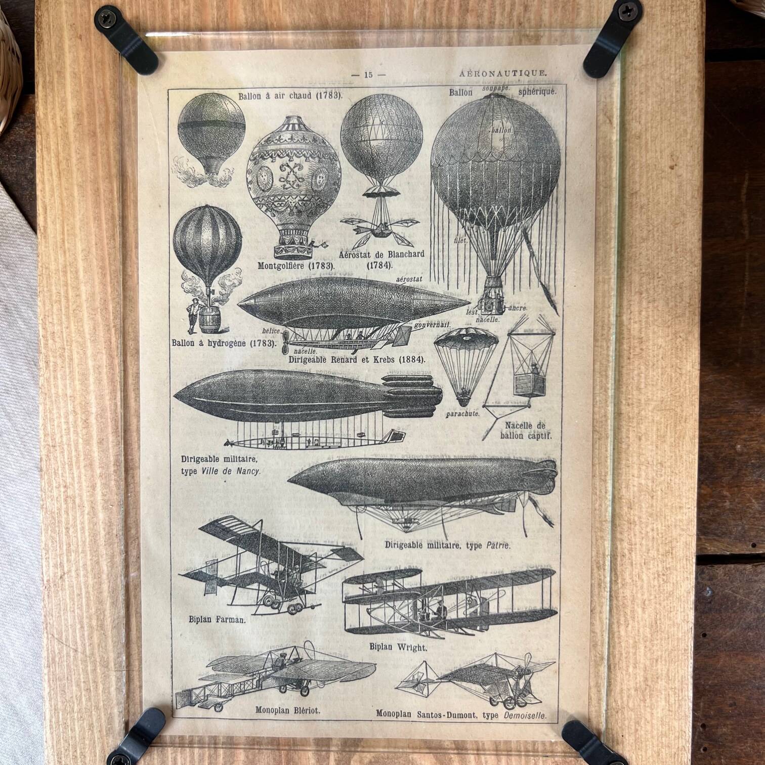 Illustrated Larousse board 1916 • “Aeronautics”