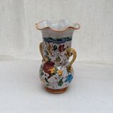 Italian ceramic vase with two handles