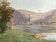 Ancient painting "Landscape at the River" E. Poux Doubs signed cf. Isenbart Charigny