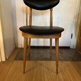 Pierre Guariche Unicorn chairs (golden oak, matte varnish)