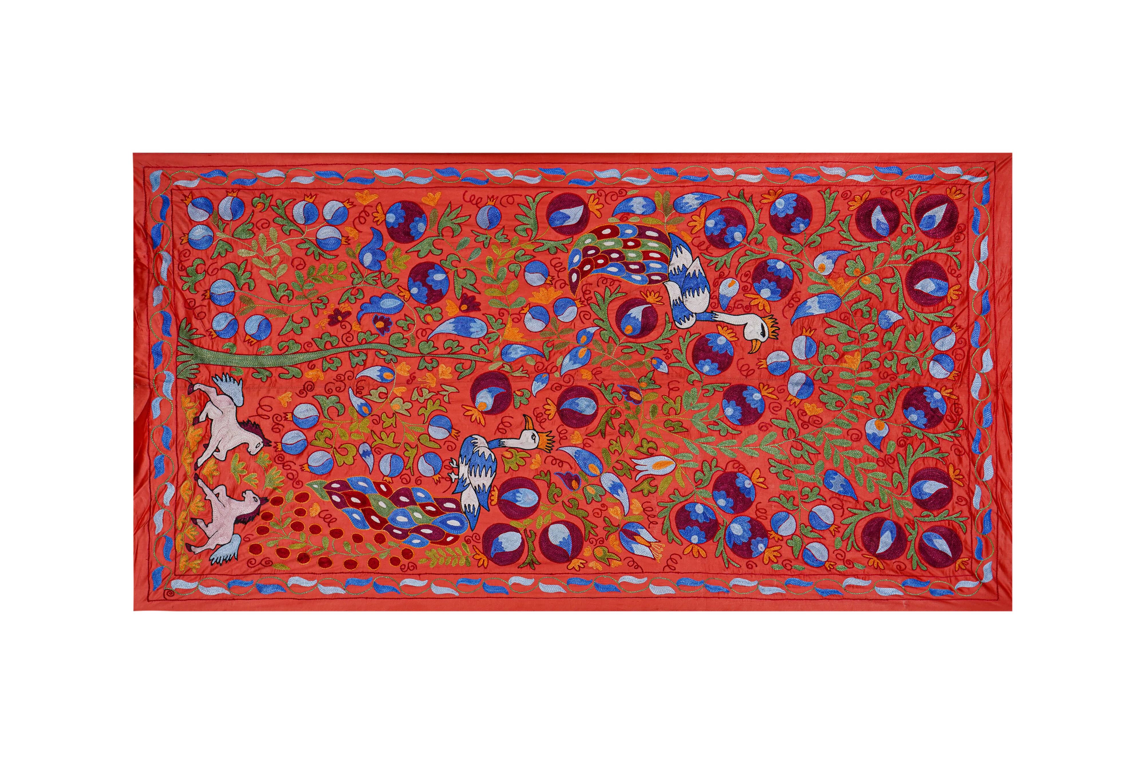 Hand-knotted rug, vintage Turkish rug 103x185 cm