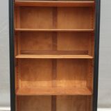 Open bookcase XIXth lacquered black