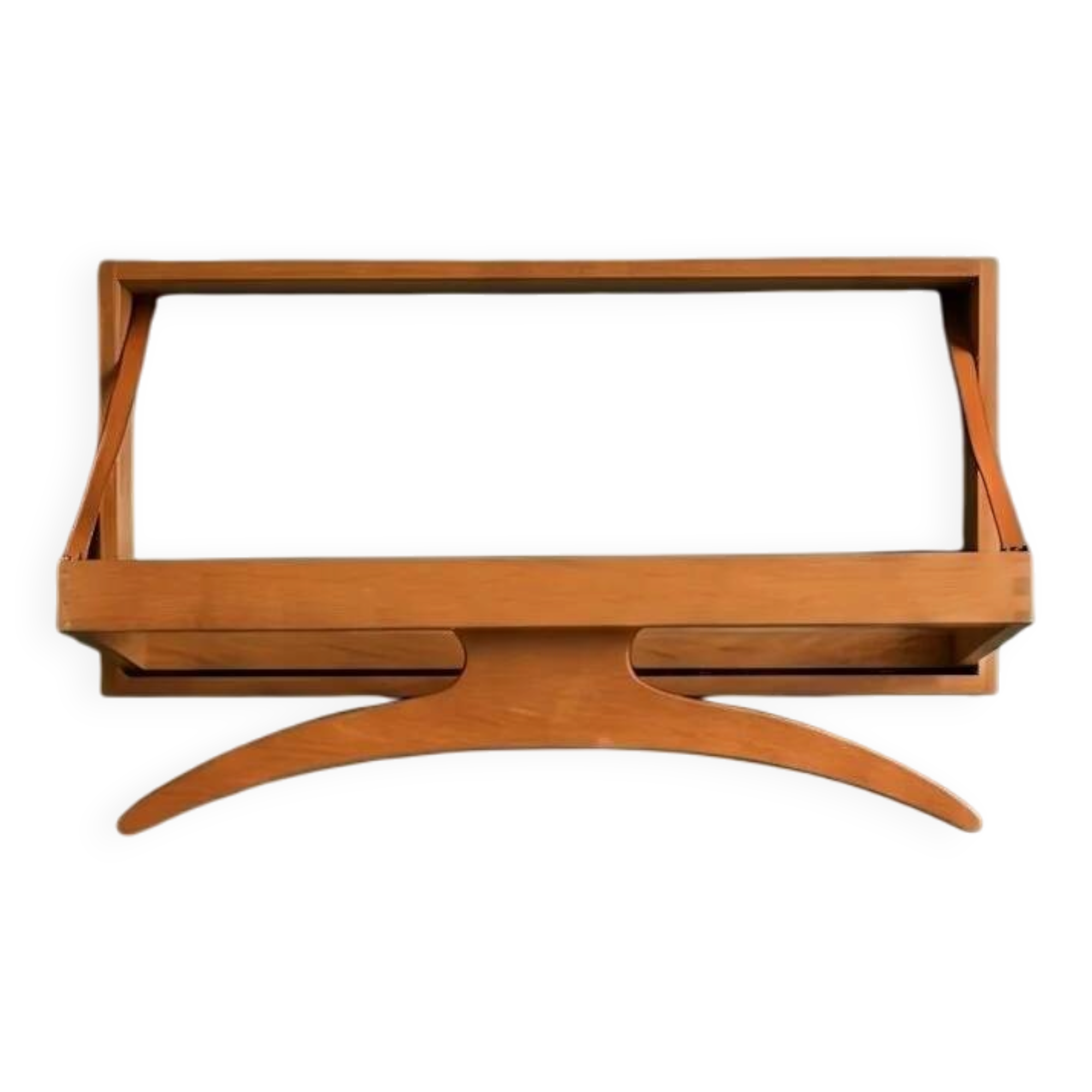 Folding wall valet in teak and leather – Adam Hoff & Poul Østergaard