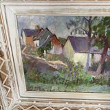 Tableau ancien "Maisons" de Pierre Giffart