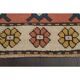 1970s Vintage Turkish Oushak Handmade Orange Runner Rug  91x361