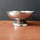 6 stainless steel ice cream cups and spoons, French, stainless steel bowl