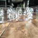 Set of 6 vintage culbuto glass whiskey glasses