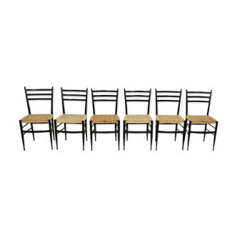 Set de 6 chaises italiennes Chiavari Spinetto, années 1950