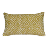 Coussin Dokmai jaune moutarde 30x50 cm