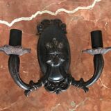 Paire d'appliques néoclassiques en fonte