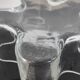 Grand vide-poche organique en verre transparent