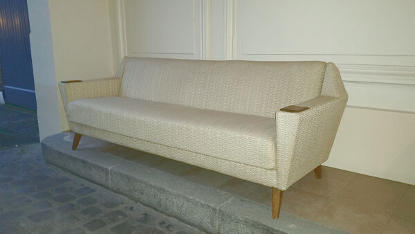 Sofa club design Architectural daybed cliclac années 50/60 danois vintage