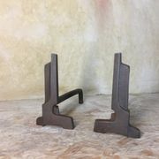 Pair of art deco style chenets