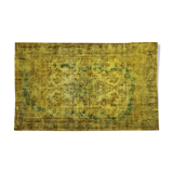 Tapis vintage jaune 285 x 188 cm