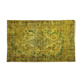 Tapis vintage jaune 285 x 188 cm