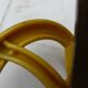 vintage yellow wall coat rack "Ghidini Italy"