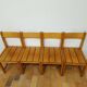 Series of vintage arc chairs