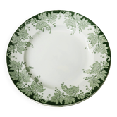 Assiette plate vintage motif feuilles de vigne