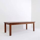 Vintage Wood Slatted Bench - 1960s