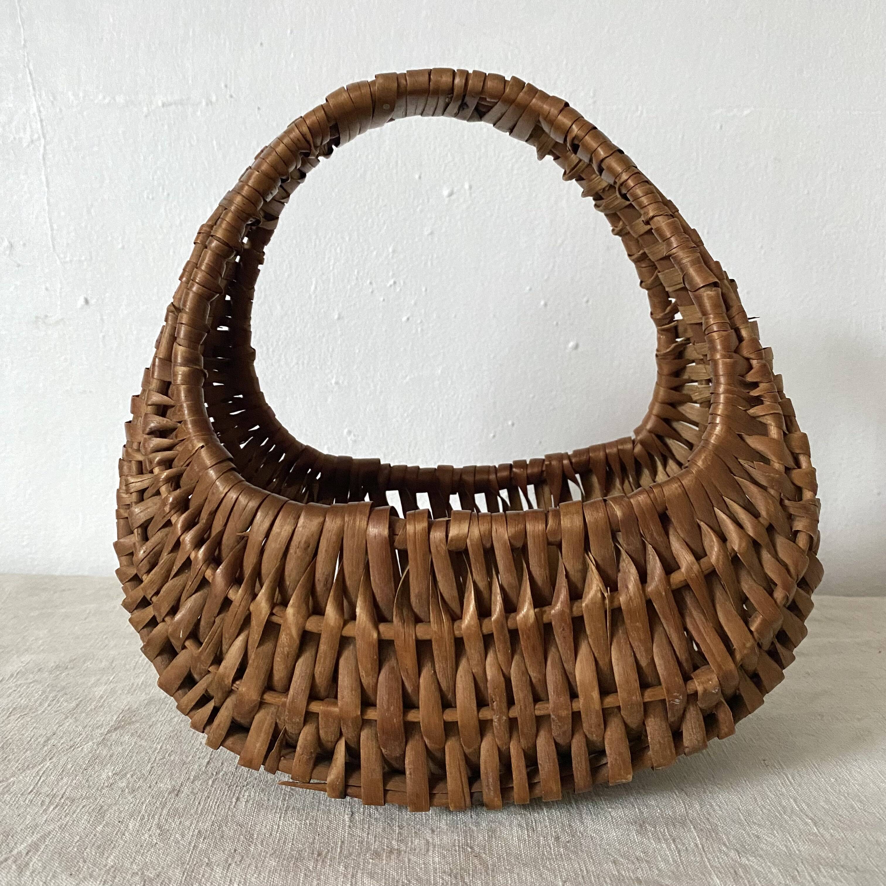 Vintage wicker basket for children