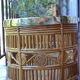 Bamboo and brass basket circa 1960 italy