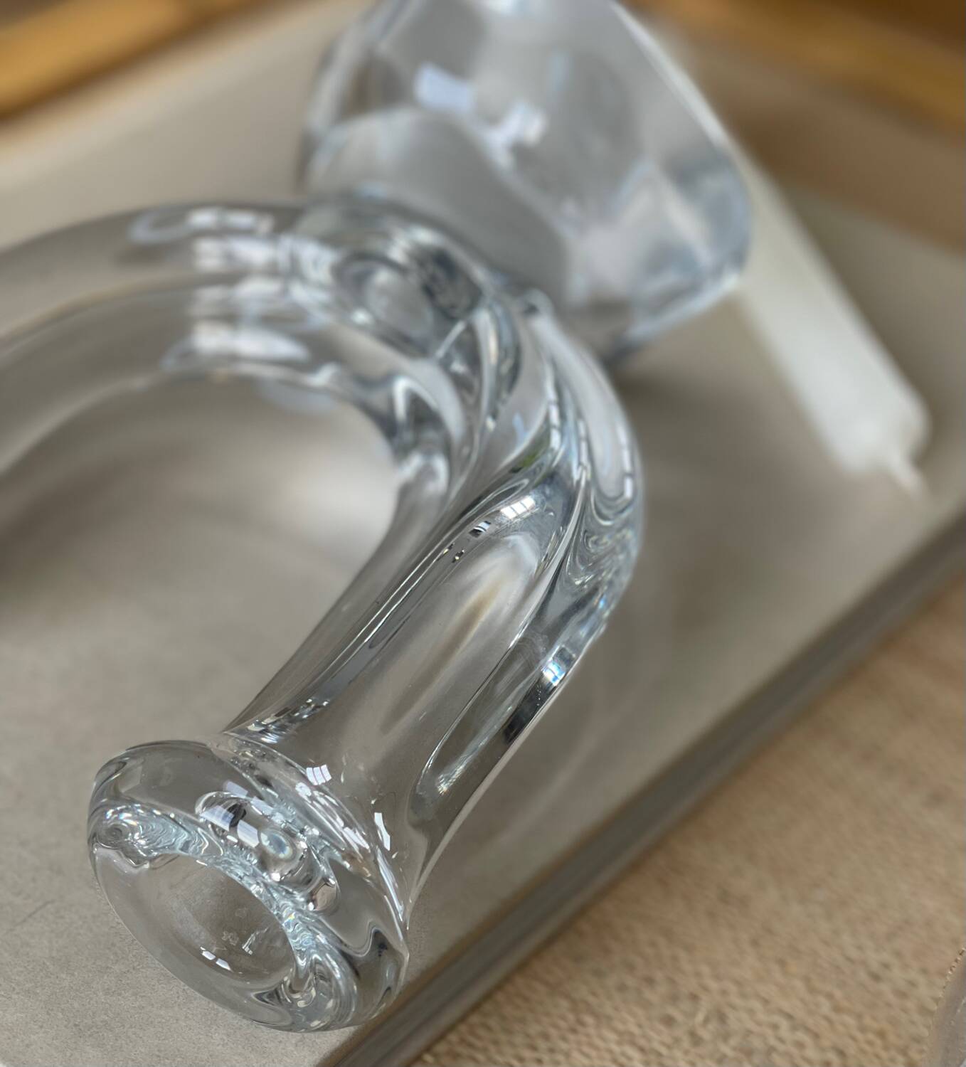 Crystal candle holder 1950.