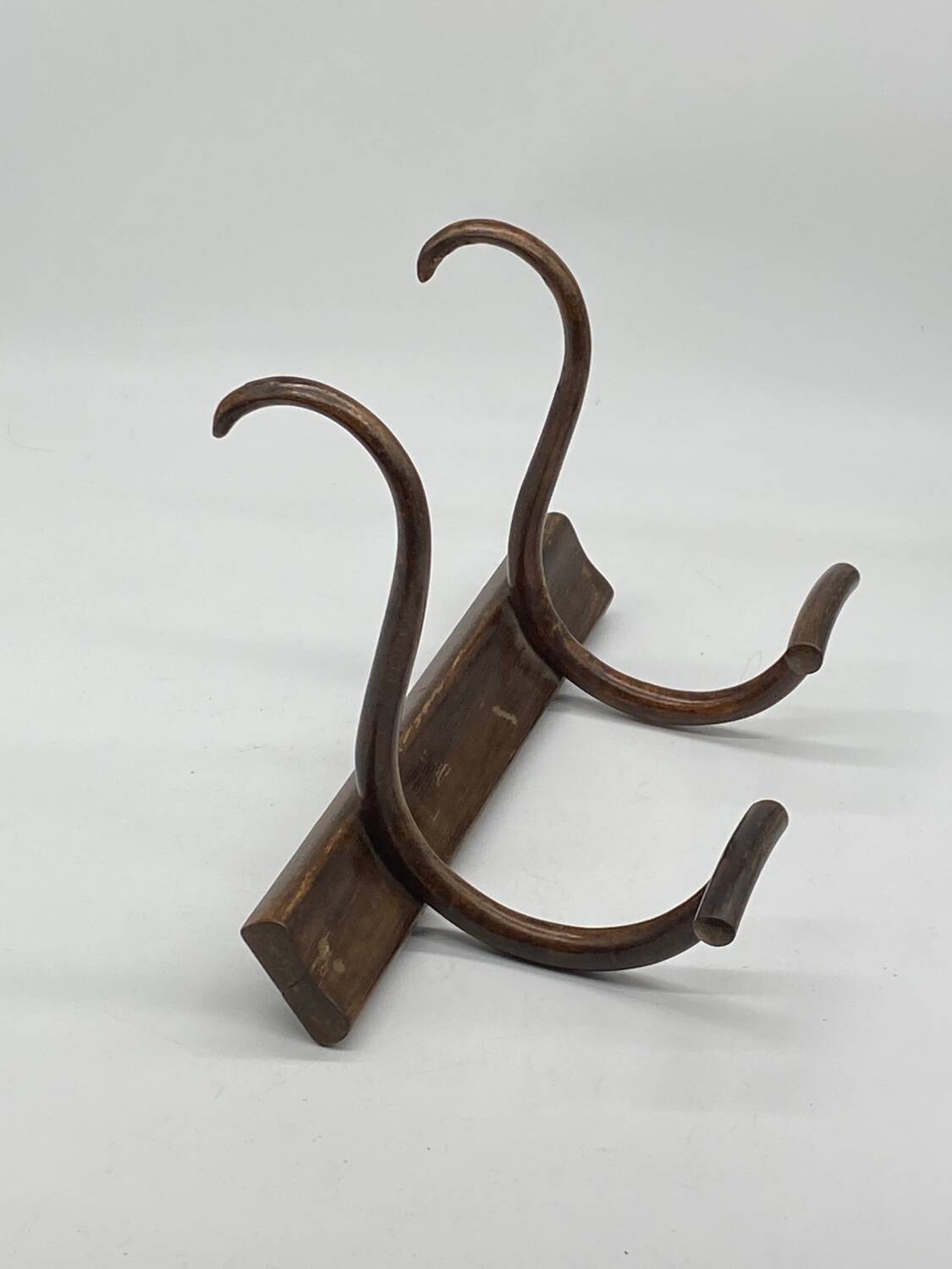 Vintage / antique Fischel curved wooden coat rack