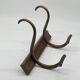 Vintage / antique Fischel curved wooden coat rack