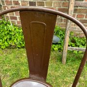Old metal patio chairs