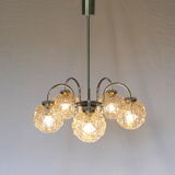 Vintage chandelier 5 modernist lights circa 1960