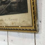 18th-century engraving: THE VILLAGE BRIDAL WOMAN by Greuze and Flippart