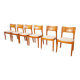 6 chaises de salle à manger | John Mortensen | Niels Koefoed | Modèle Ole | Teck