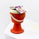 Tabouret de rangement orange Flair Pays-Bas années 70