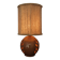 Lattice stoneware lamp