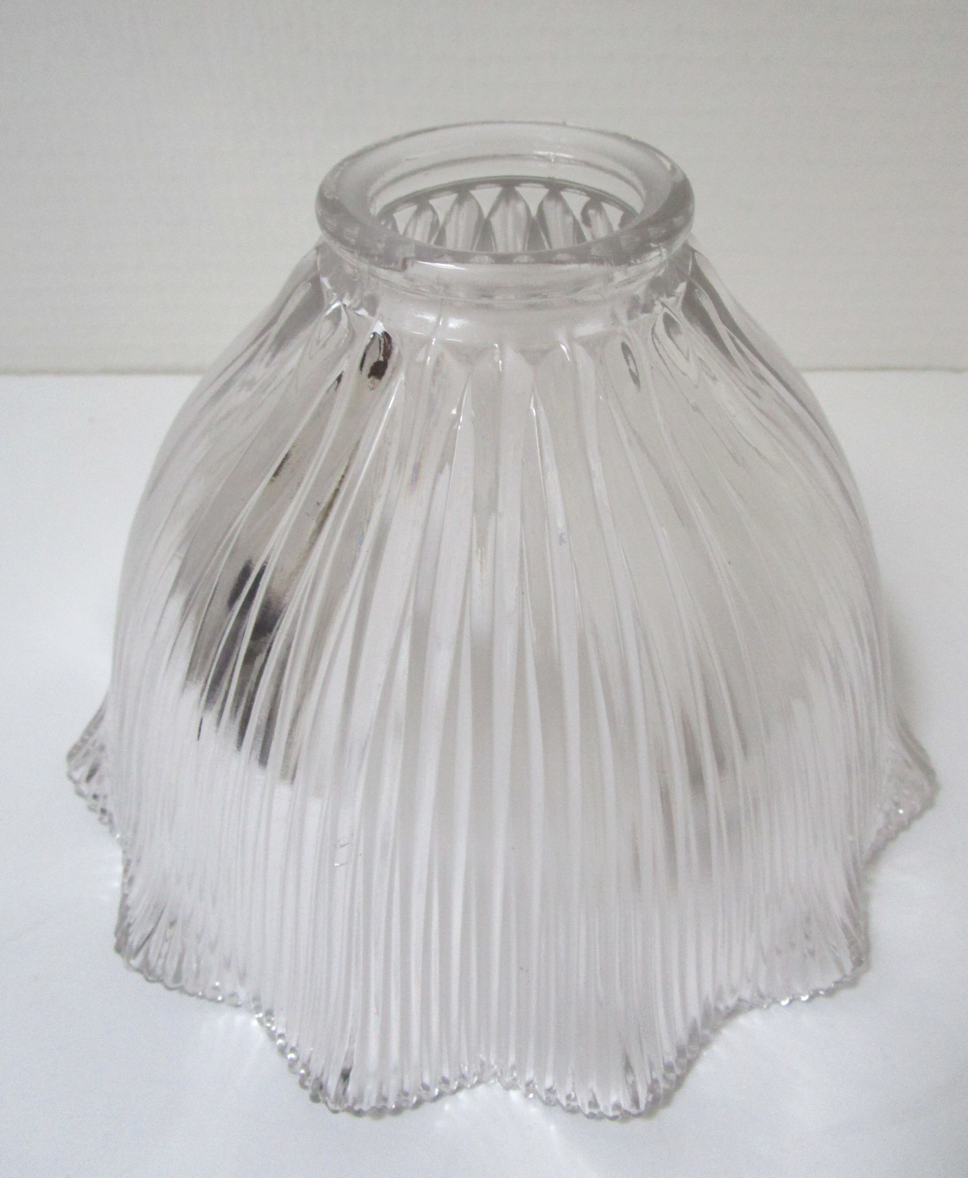 Holophane brass and porcelain glass