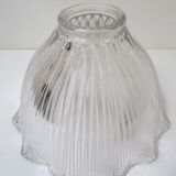 Holophane brass and porcelain glass