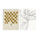 Pair of prints, checkered wall art set of two, 50x70cm