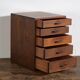 Small Japanese chest of drawers in ash with five drawers – Japan, Shōwa period, around 1965
