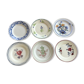 Lot de 6 assiettes dépareillées