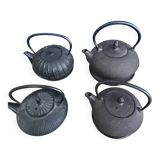 Set of 4 Japanese teapots