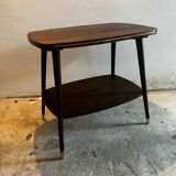 Coffee table with brass