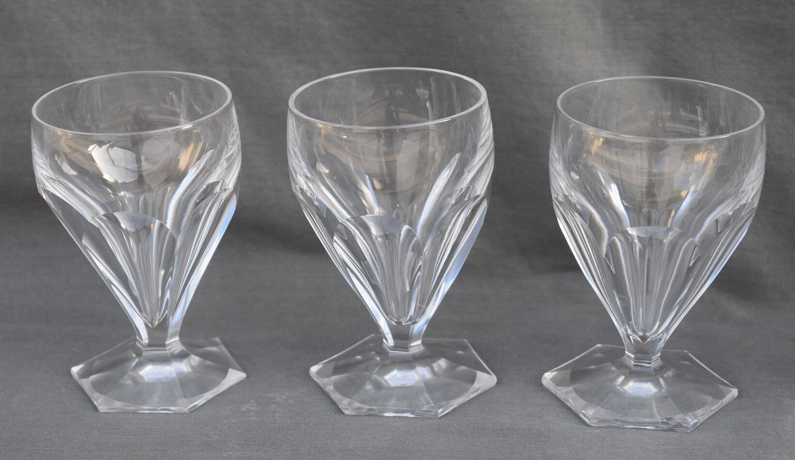 6 glasses in Porto or crystal digestive with slices cut St. Louis