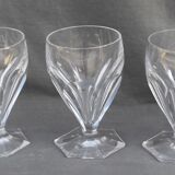 6 glasses in Porto or crystal digestive with slices cut St. Louis