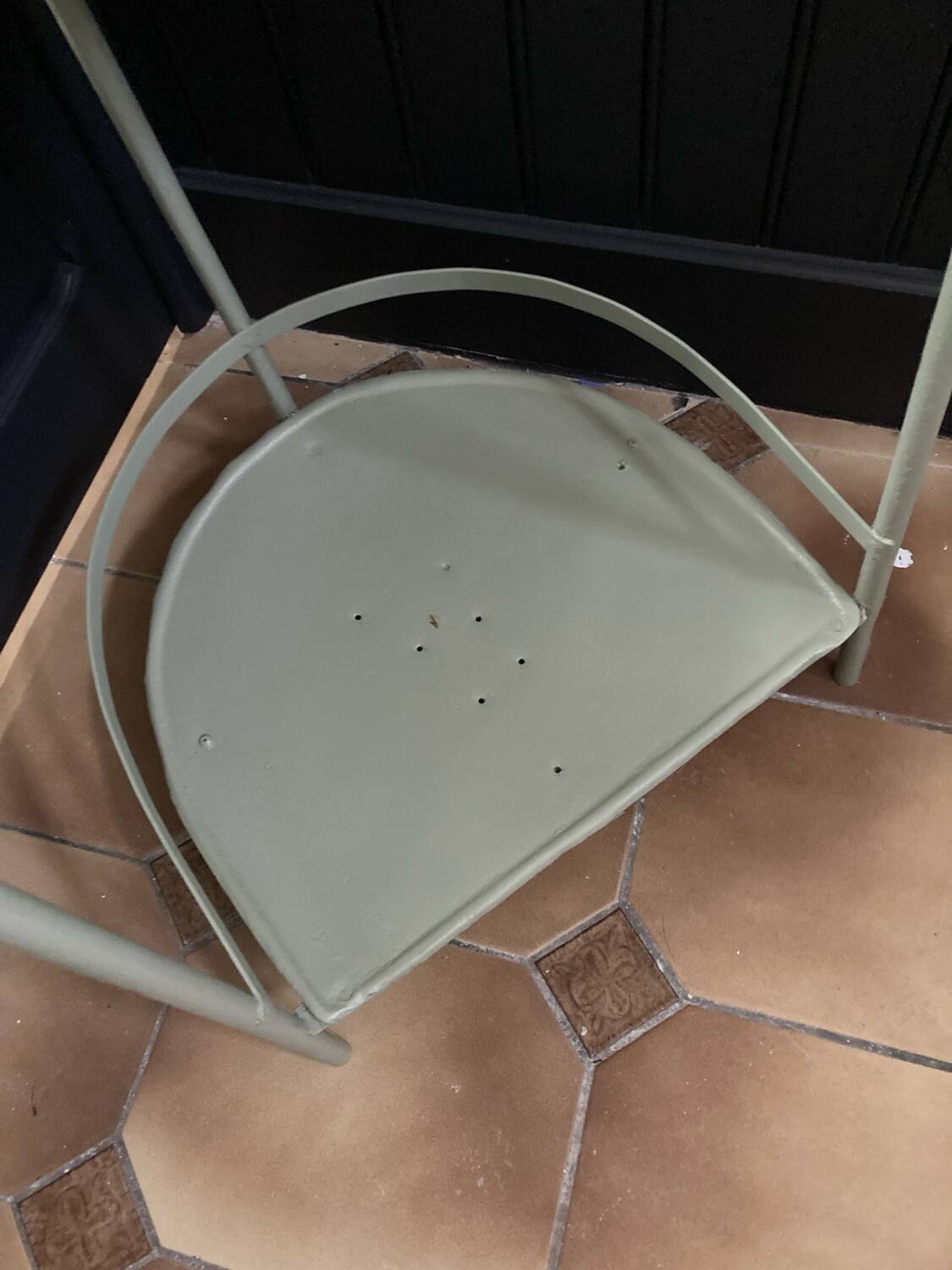 Coiffeuse, chevet en métal, années 50