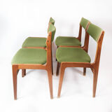 Set of four dining room chairs in teak by Erik Buch, 1960s