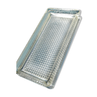 Empty pocket paved with rectangular glass, vintage
